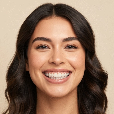 Vue rapprochée d'un adulte souriant avec des gouttières invisibles